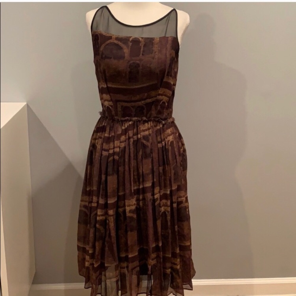 Silk Gary Graham Collosseum Dress Sz 4